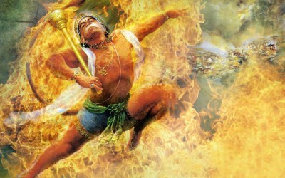 Holy name story: Hanuman burning death body’s at Lanka!