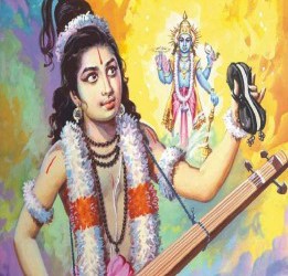 Narada Muni: Narada Muni and Krishna at travel!