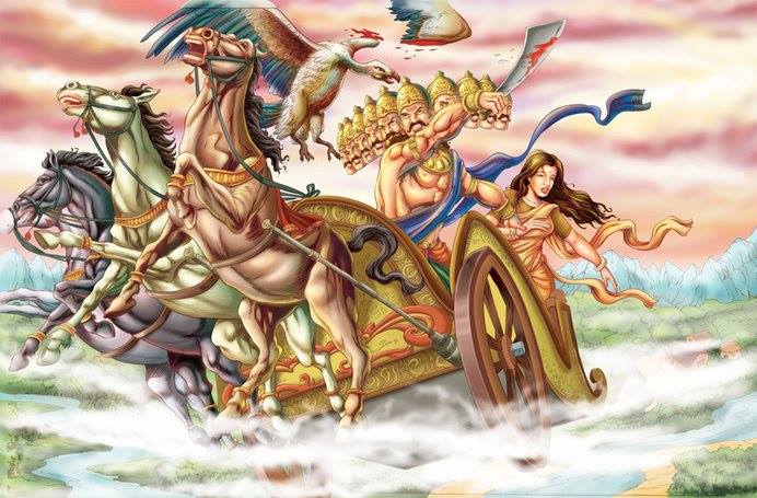 Ramayana story: Jatayu sacrifice in fight with Ravana! | Bhagavatam-katha