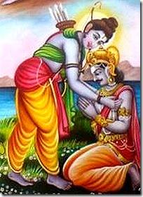 Ramayana story: Rama tied up Vibhishana by embrace!