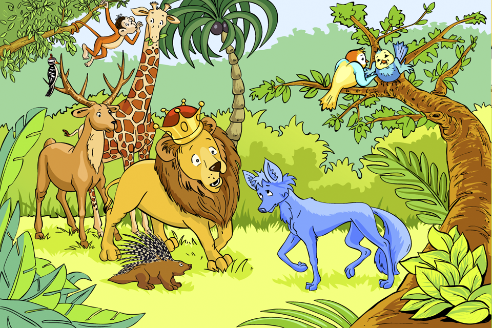 Animal story: Blue jackal who become king of forest | Bhagavatam-katha