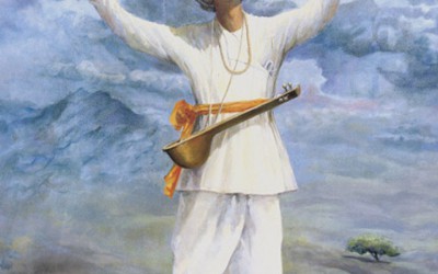 Tukaram see Rukmini in a lady