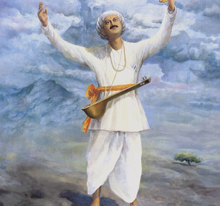 Tukaram see Rukmini in a lady