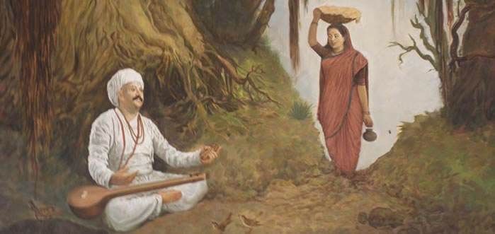 Tukaram wife doing Lakshmi puja