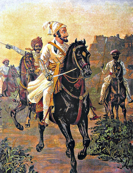 Shivaji listening kirtan of Tukaram