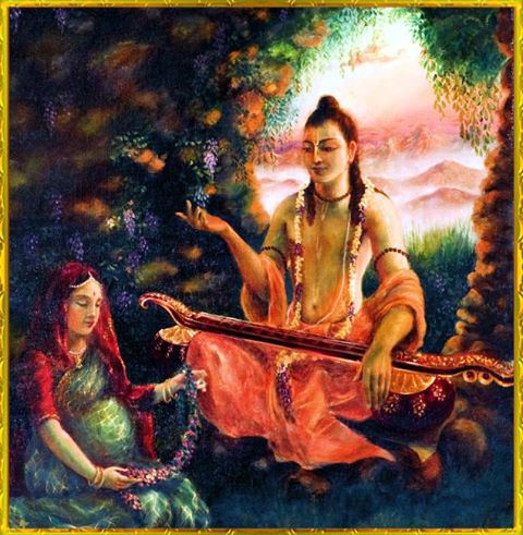 Read more about the article Narada Muni teachning Prahlad in womb of his mother