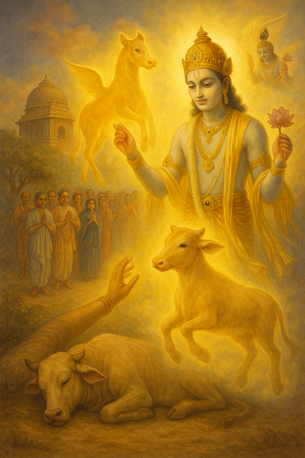 Read more about the article A Cow Is Liberated by the Dust of the Lord’s Feet – by Madhu Chanda das