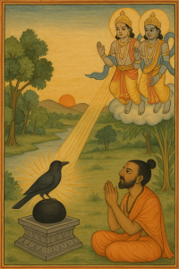 Read more about the article A Crow Attains Liberation by Resting on a Śālagrāma-śilāFrom the Padma Purāṇa – by Madhu Chanda das