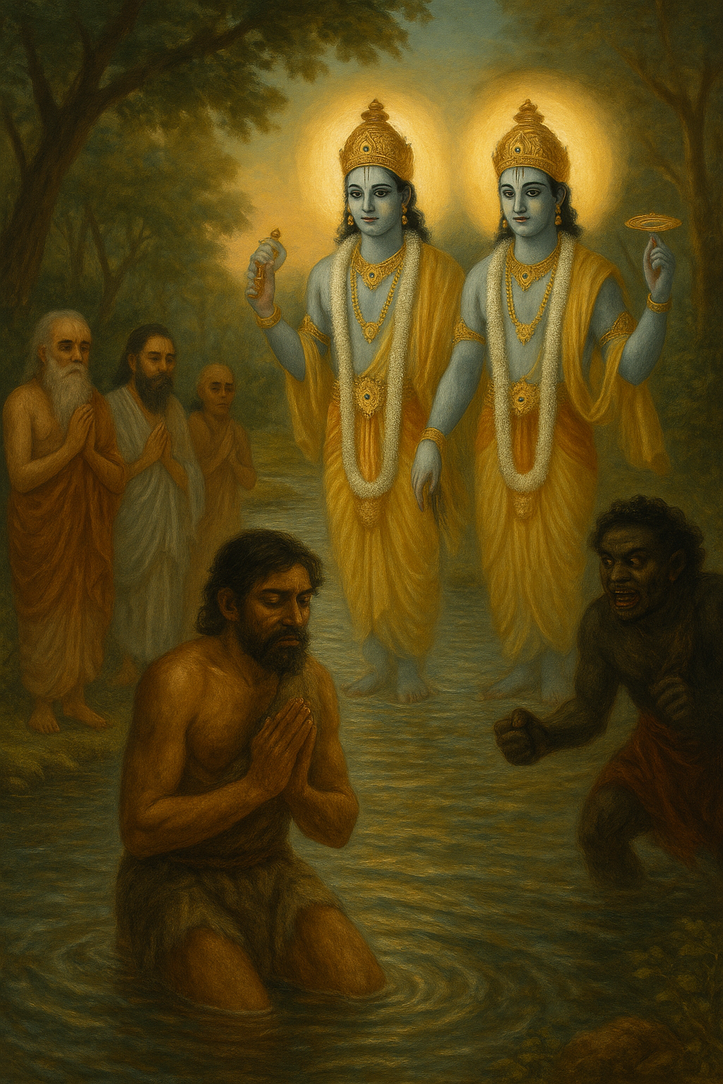 You are currently viewing A Hunter Is Liberated by the Grace of a Sacred Bath on Ekādaśī – by Madhu Chanda das