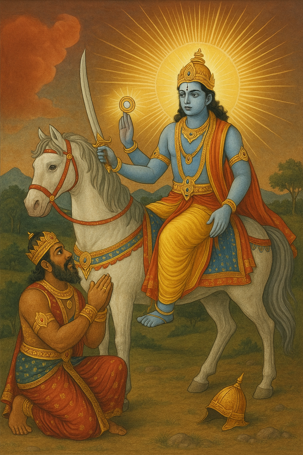Read more about the article Kalki’s Encounter with King Śaśidhvaja and the Recognition of Divinity