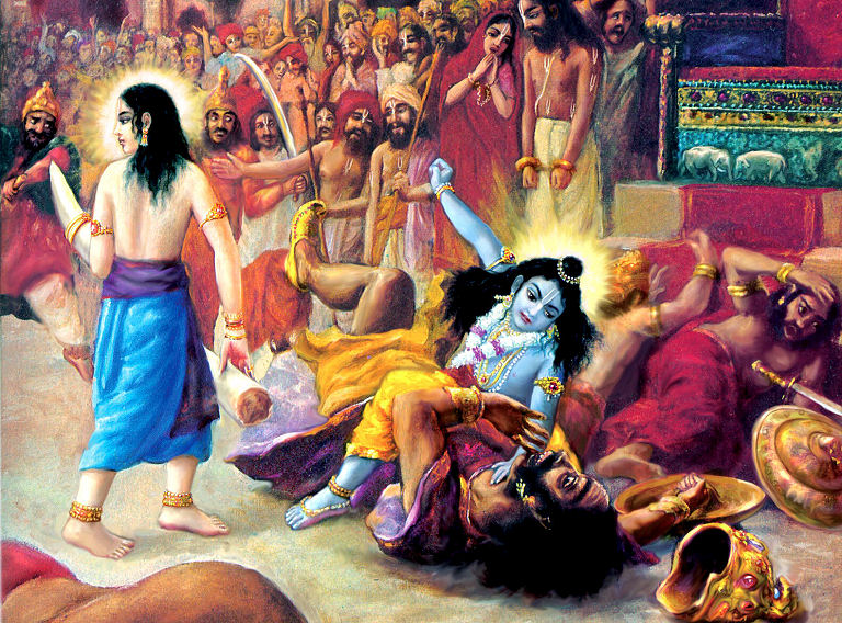 You are currently viewing Kṛṣṇa Kills Kaṁsa and Liberates Devakī and Vasudeva
