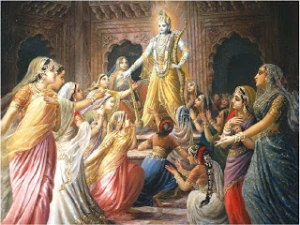 Read more about the article Kṛṣṇa Marries the 16,100 Captive Princesses