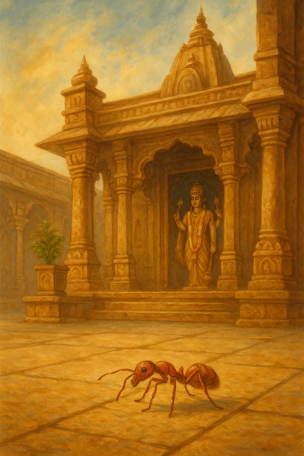 Read more about the article The Ant That Walked Across the Lord’s Temple – by Madhu Chanda das
