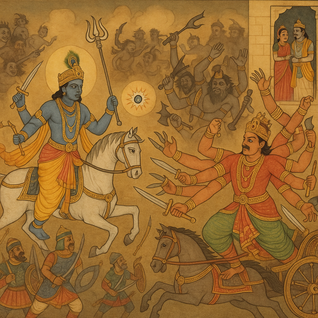 Read more about the article The Battle with Bāṇāsura and the Rescue of Aniruddha