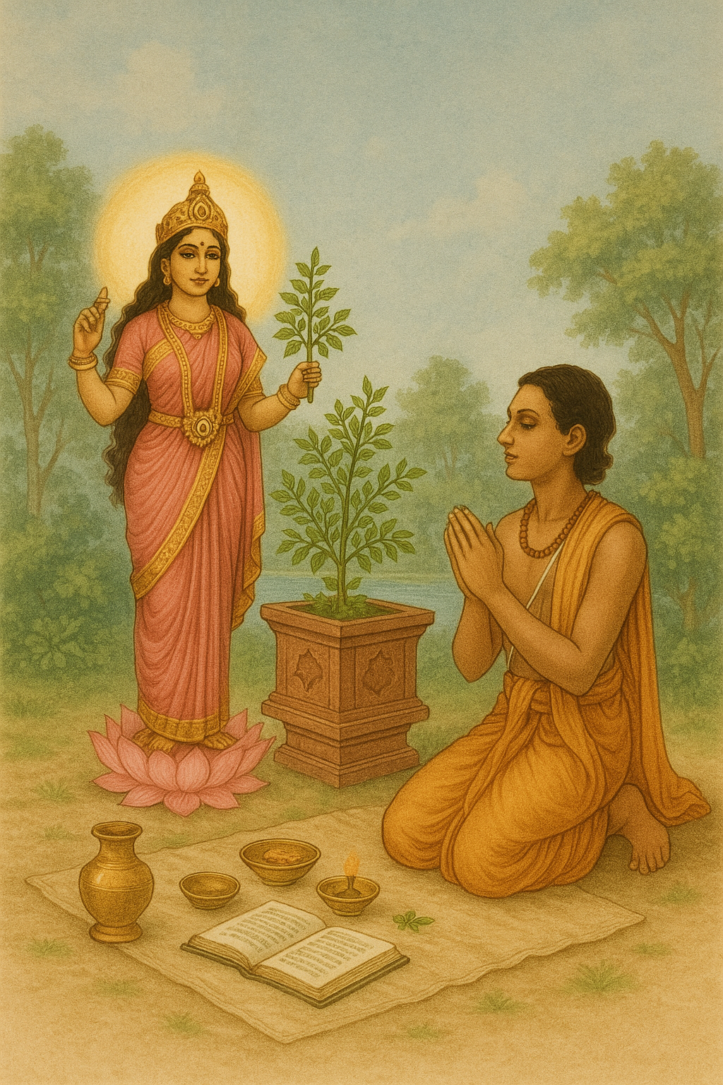 Read more about the article The Daily Worship and Glories of Tulasī Devī