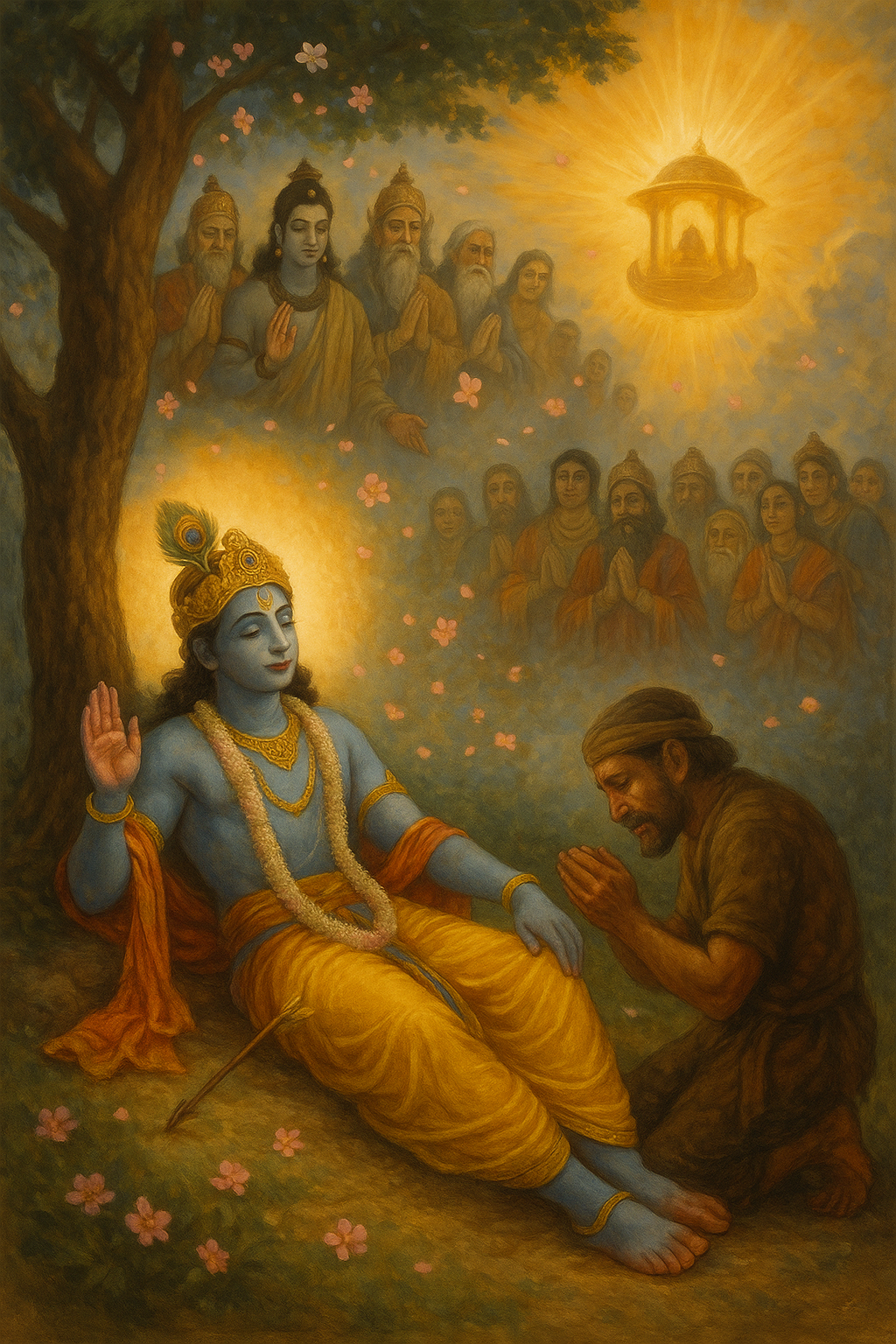 Read more about the article The Final Pastimes of Lord Kṛṣṇa and His Departure Witnessed by the Devas