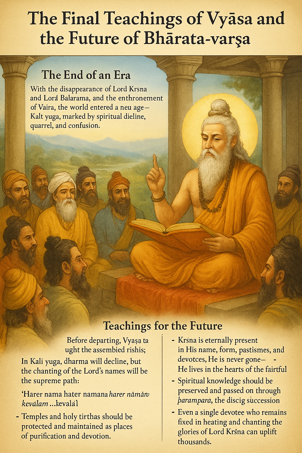 You are currently viewing The Final Teachings of Vyāsa and the Future of Bhārata-varṣa