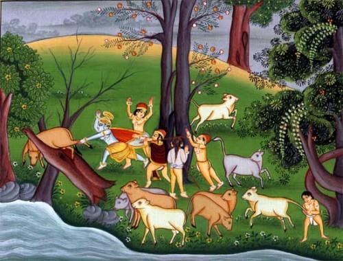 You are currently viewing The Journey to Vṛndāvana and the Killing of Vatsāsura