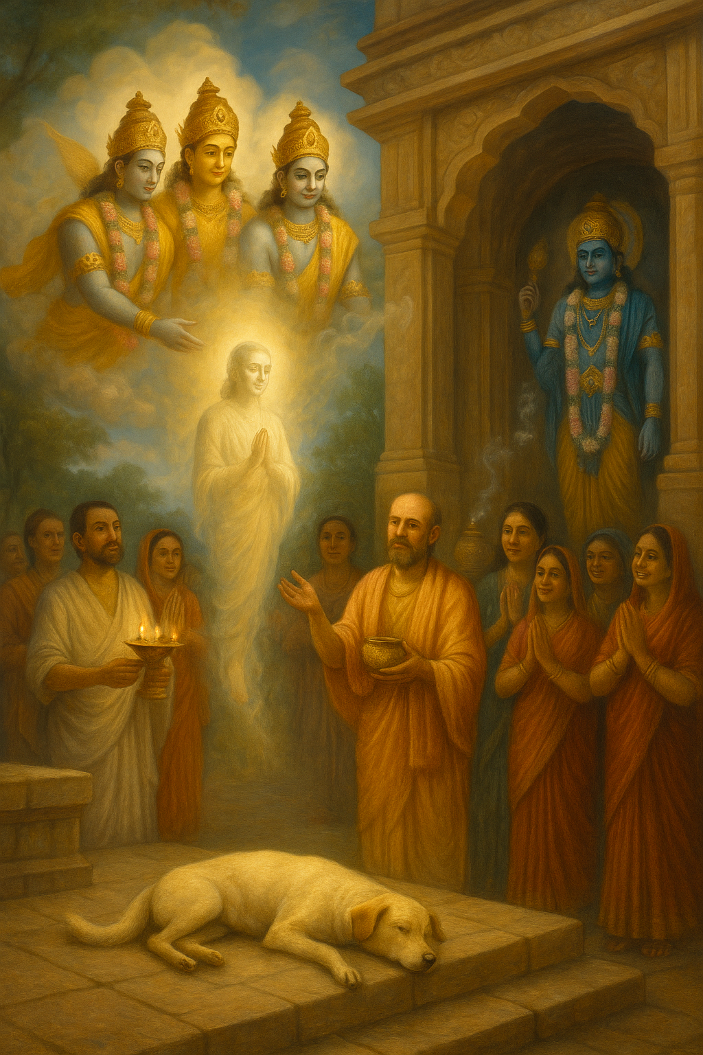 Read more about the article The Liberation of a Dog by Dwelling in a Temple – by Madhu Chanda das