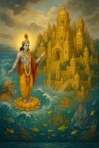 Read more about the article The Manifestation of Dvārakā Beneath the Sea