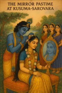 Read more about the article The Mirror Pastime at Kusuma-sarovara – by Madhu Chanda das