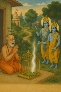 Read more about the article The Parrot Who Reached Vaikuṇṭha by Repeating the Name of Rāma(From Padma Purāṇa) – by Madhu Chanda das