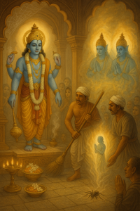 Read more about the article The Spider Who Served the Lord and Attained Liberation – by Madhu Chanda das