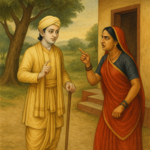 Read more about the article Kuṭilā’s Suspicion and Kṛṣṇa’s Disguise as Abhimanyu