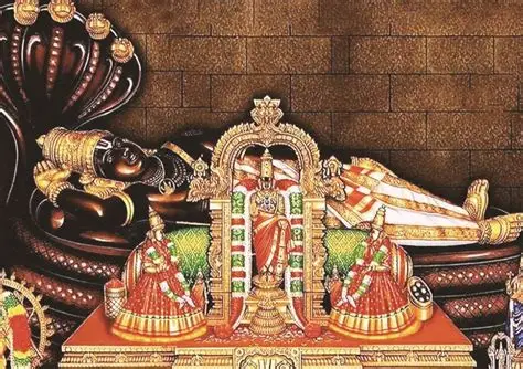 Raṅganātha and Āṇḍāḷā - Madhu Chanda das