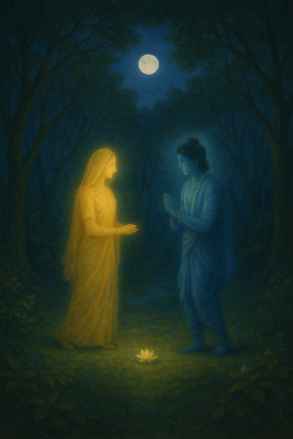 Read more about the article Rādhārāṇī’s Anger and Kṛṣṇa’s Reconciliation at Māna-bhañjana-sthala