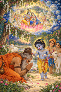 Read more about the article Story 18: Durvāsā Muni Is Swallowed by Kṛṣṇa and Sees Goloka